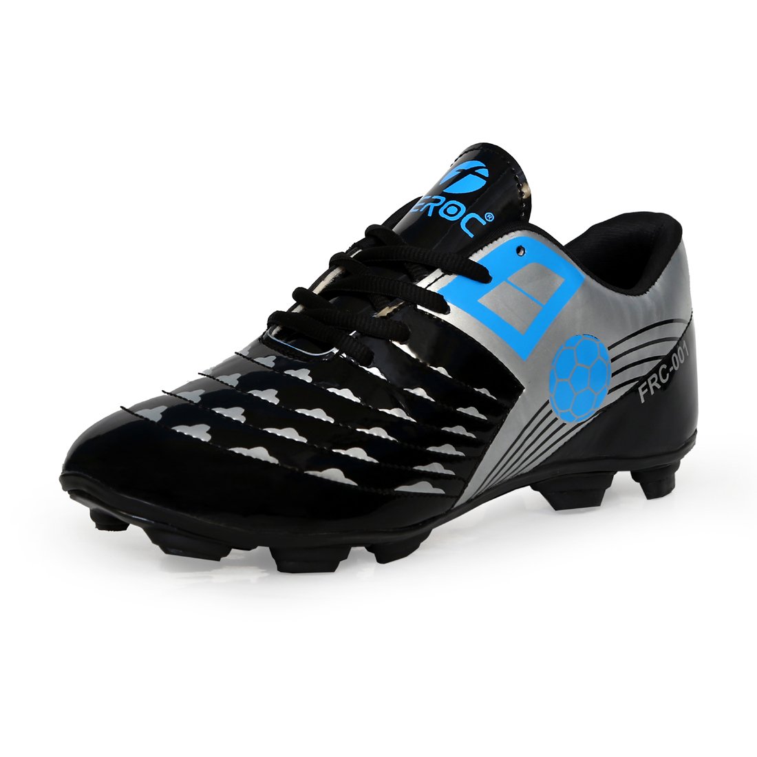 Men's Black PU Football Shoes
