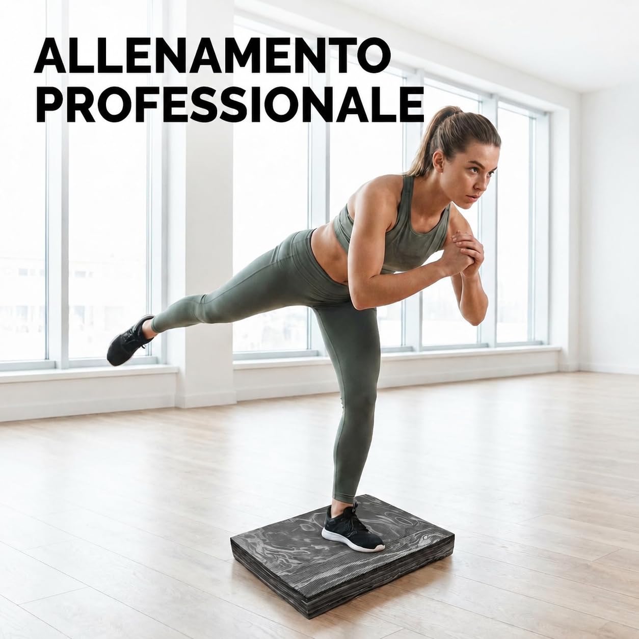 Oliver Tavola di Equilibrio Pedana Propriocettiva per Fitness e Fisioterapia Balance Board Antiscivolo per Allenamento Adulti Core Stability