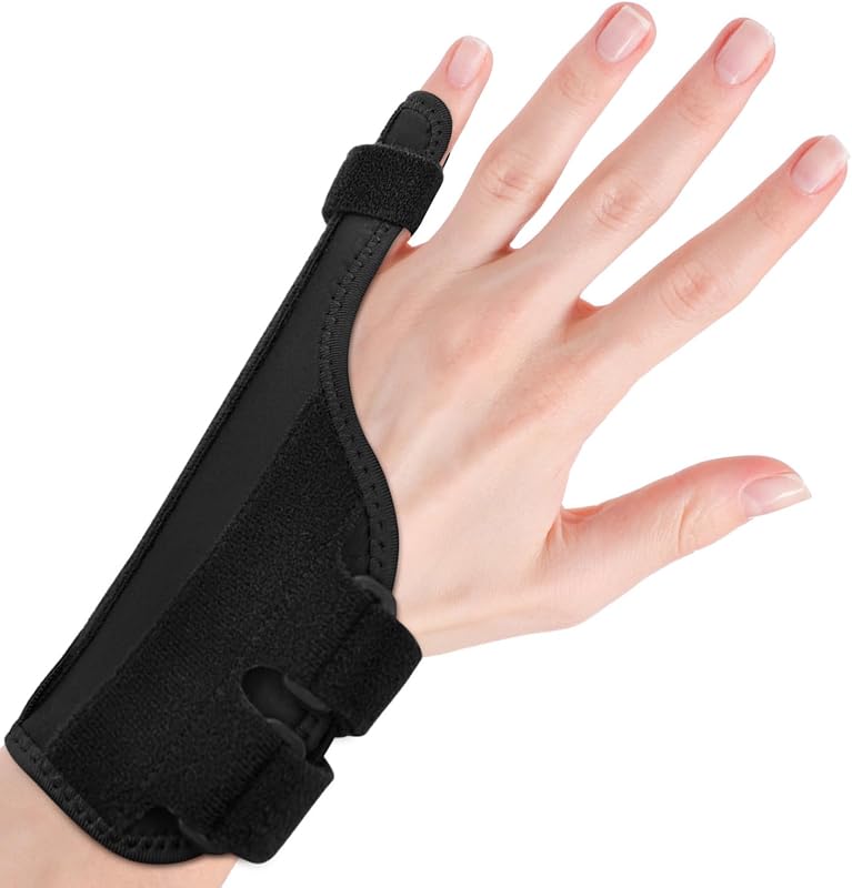 Pinky Finger Splints, Trigger Finger Splints for Little Finger, Pinky Support Brace for Right & Left Hand, Wrist and Pinky Fracture Finger Stabilizer for Arthritis, Injury, Tendonitis, Broken