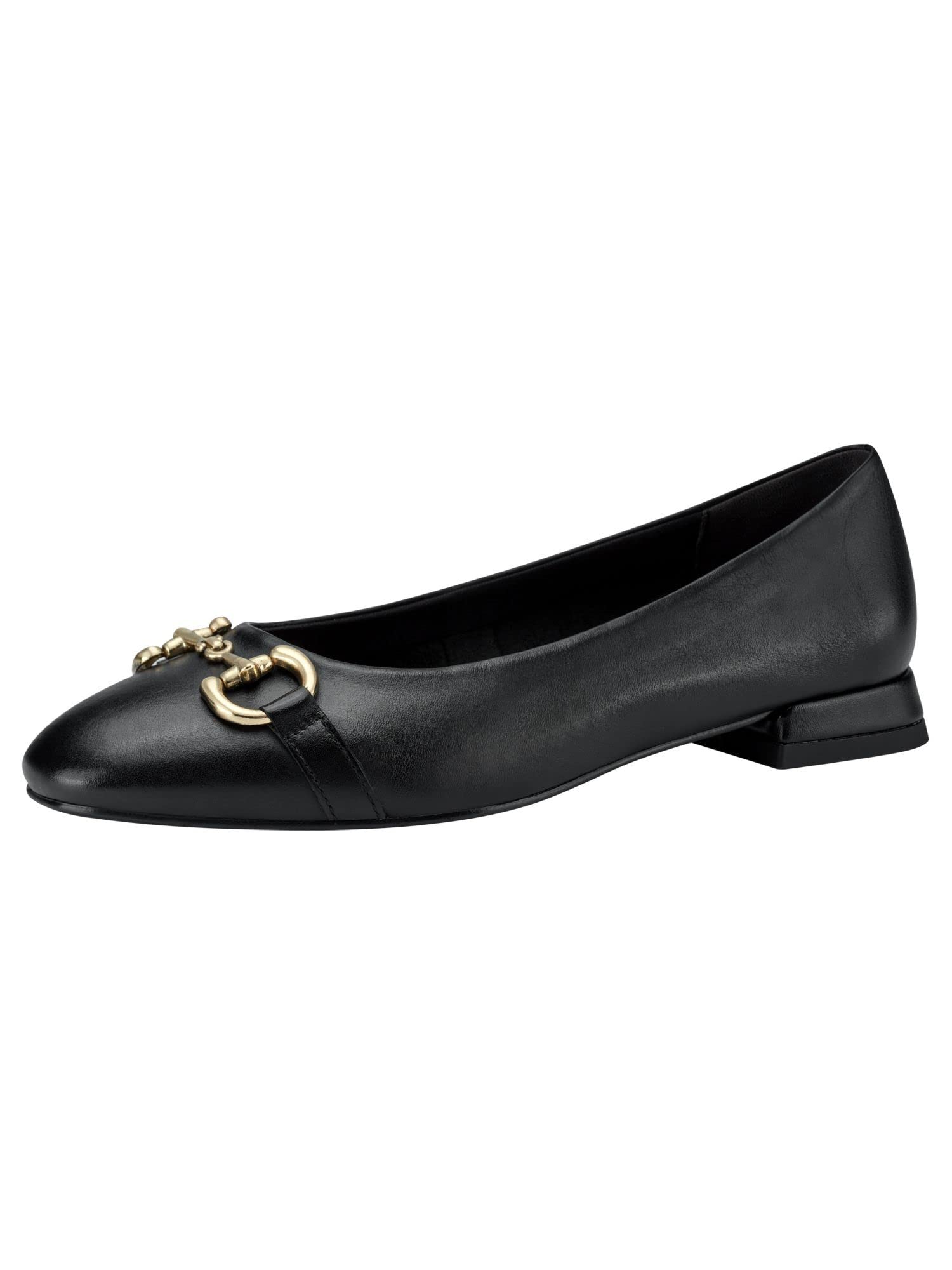 Tamaris Women's Black Ballerinas,, Leather Ballerinas Size 4 Uk