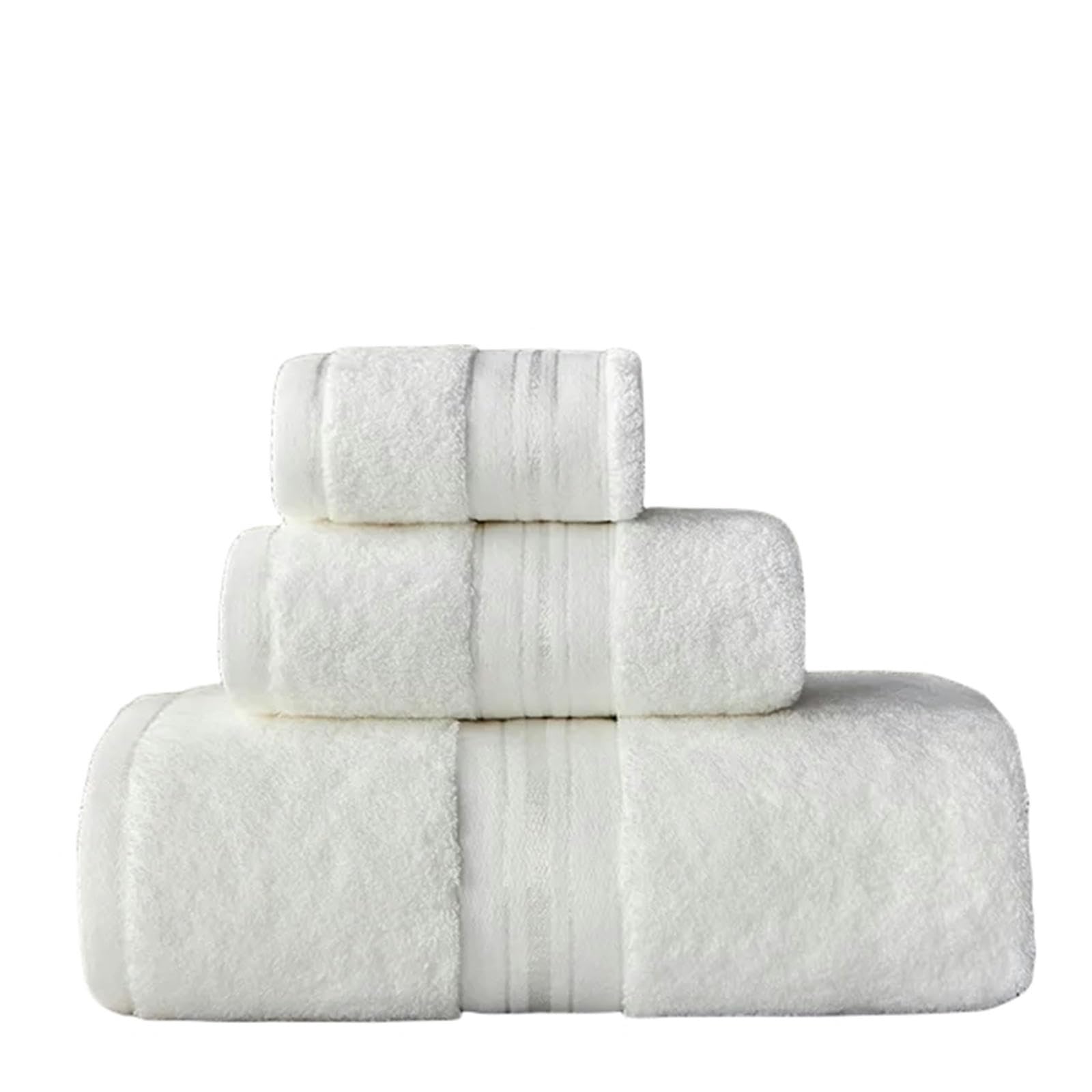 Asciugamani 3 Pz Cotone Asciugamano Bagno Set Di Spessore Asciugamani Bagno Set Morbido Confortevole-Bai Se-Set Asciugamani Da 3 Pezzi
