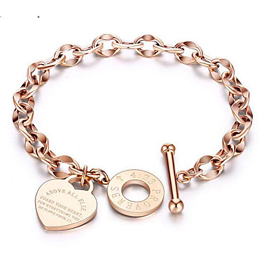 Peora Brass Bracelet for Women & Girls (Rose & Gold) (B07RYKQ5X4) Amazon Price History, Amazon Price Tracker