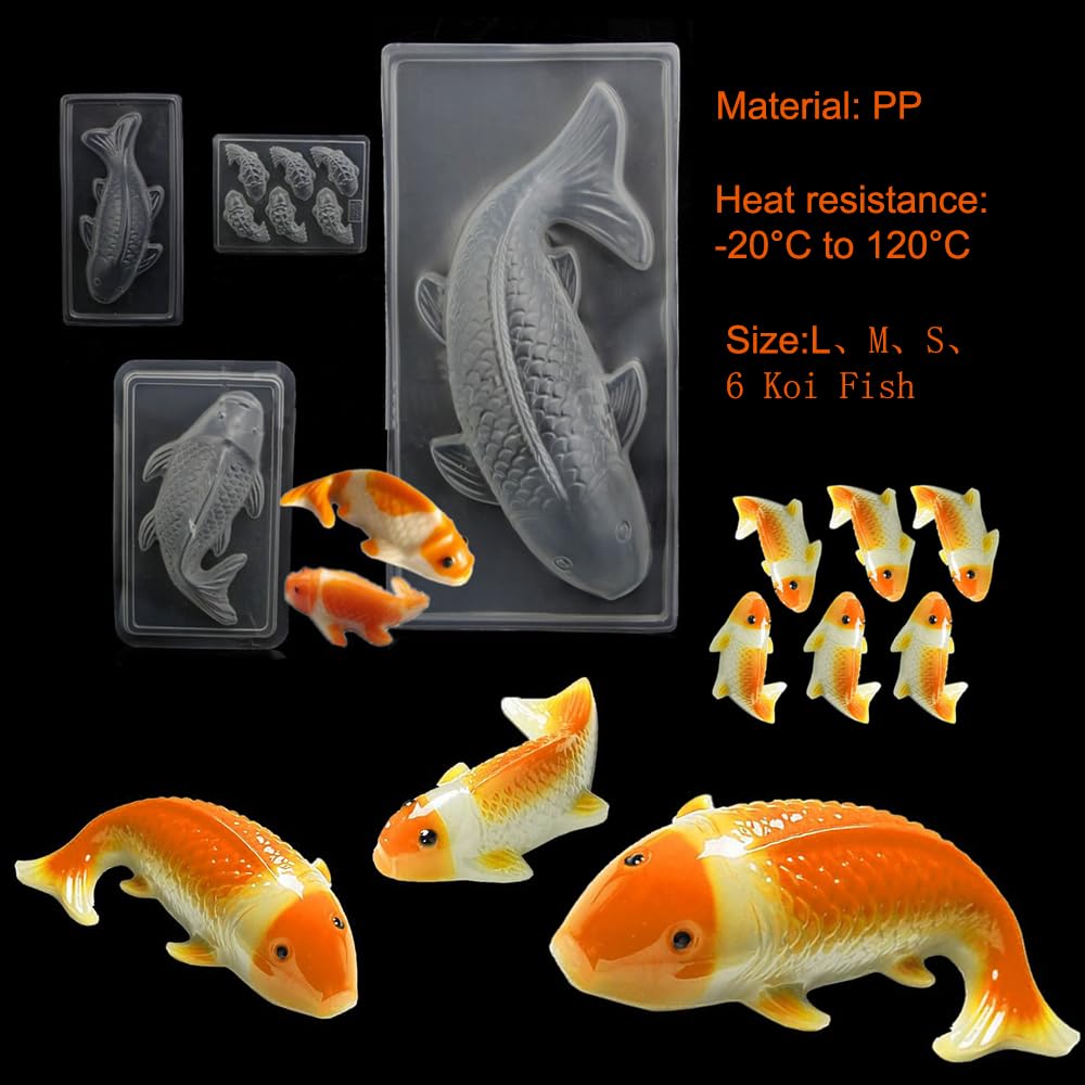 Batto Stampo 3D a forma di pesce, in plastica, per gelatina