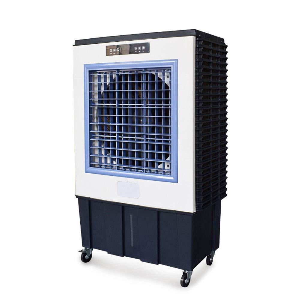 asdchZen Portable Evaporative Air Cooler, 40L Cooling Fan With 3 Modes & Speeds, 120°Oscillation Humidifier With 4 Ice Packs For Indoor Outdoor Use,With Remote-41x32x90cm