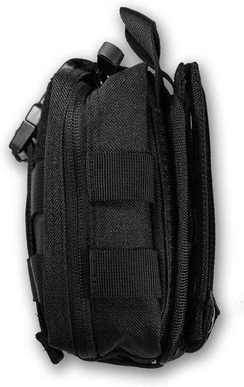 Rescue Essentials Compact IFAK Rip-Away Pouch – Tactical Medic First Aid Pouch with Molle Capability and Rip Away Panel (OD Green)