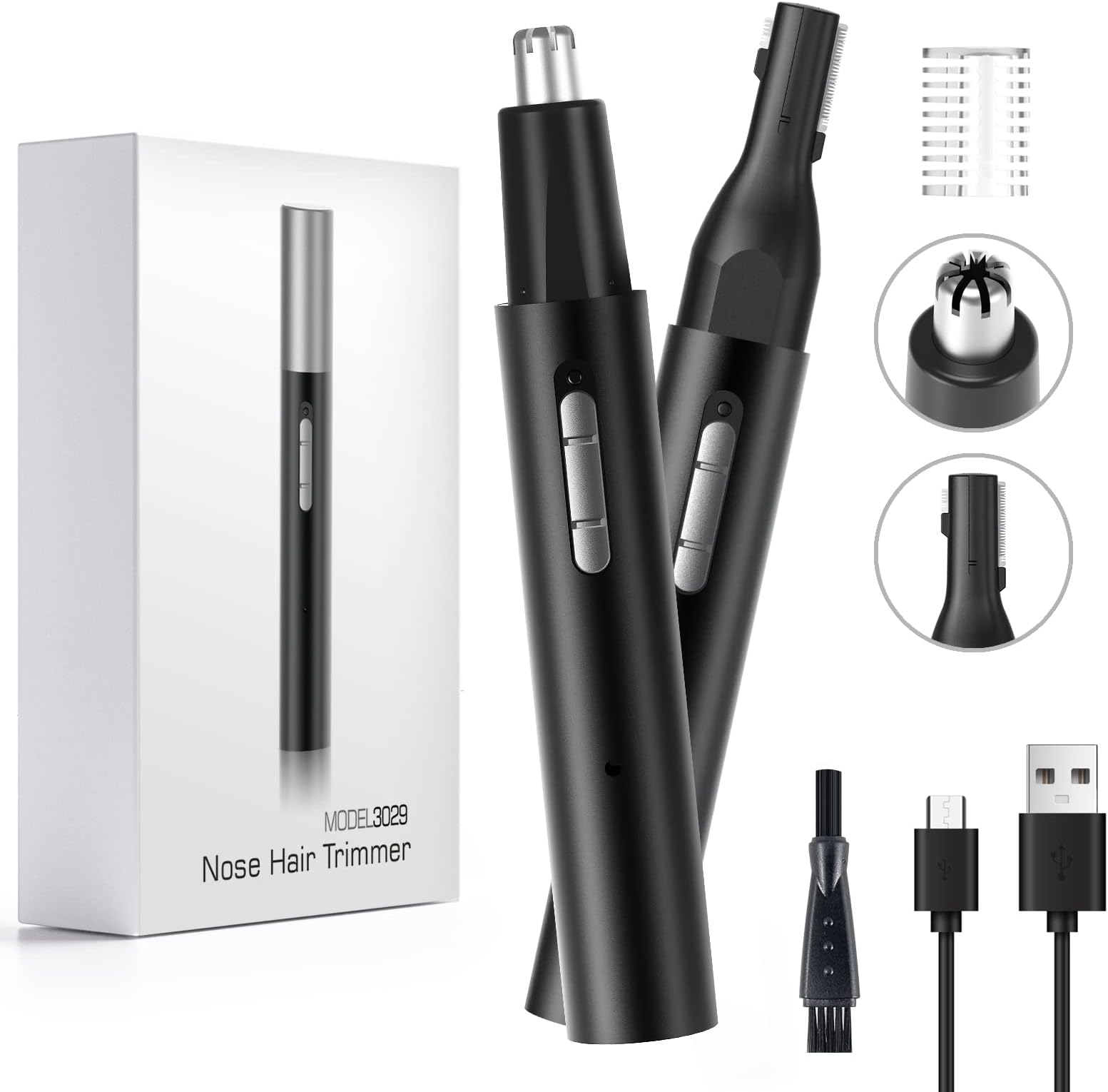 Nose Hair Trimmer for Men, Rechargeable Ear and Nose Hair
