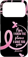Vista 30 de Breast Cancer Gifts Women Mom Jeremiah 29 11 Butterfly Phone Case for iPhone 17