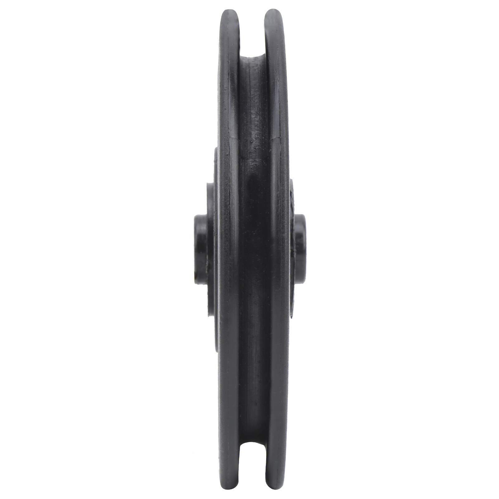 Lot de 10 roues de poulie à roulement de 100 mm, épaisseur de 24 mm et diamètre intérieur de 10 mm, remplacement universel pour les systèmes de poulies d'équipement de