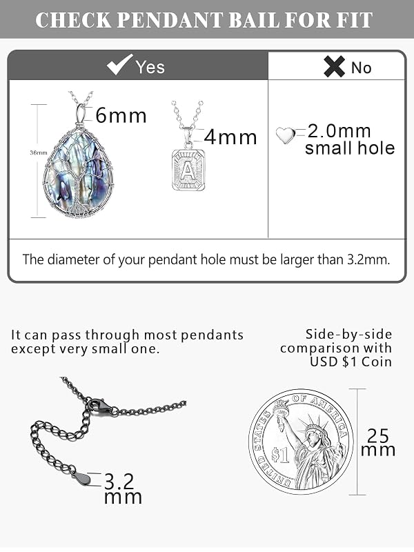 Silvora Stainless Steel Necklace for Women, 16 Inch Black Chain for Women, Black Necklace Chain Thin Silver Chains Jewelry Adjustable Long Rolo Cable Necklace for Pendant Waterproof by Silvora - Used condition - Image 5