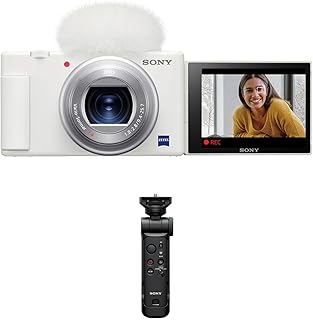 Sony ZV-1 Digital Camera with Vlogger Accessory Kit (White)