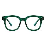 Madison Avenue Blue Light Blocking Glasses Oversized Fashion Blue Light Glasses for Women Anti Eyestrain & UV Protection Computer Eyeglasses (Green)