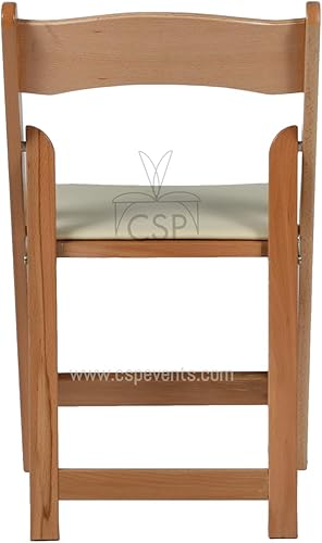 Miniatura 3 de Commercial Seating Products Sillas plegables acolchadas americanas, caoba roja