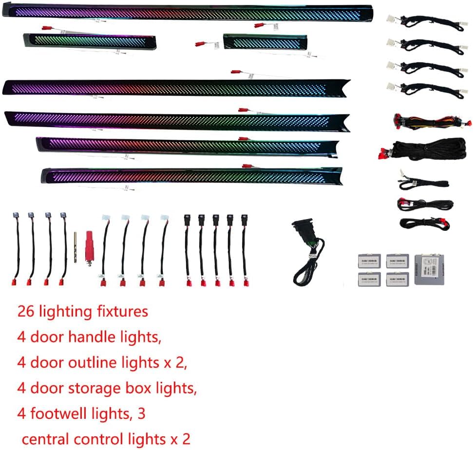 26Color for 10-16 Land Cruiser Gradient Active Ambient Lighting Atmosphere Light