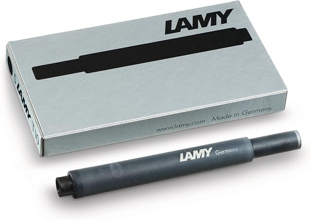 Lamy T10 Black Ink Cartridges 1 Pack of 5