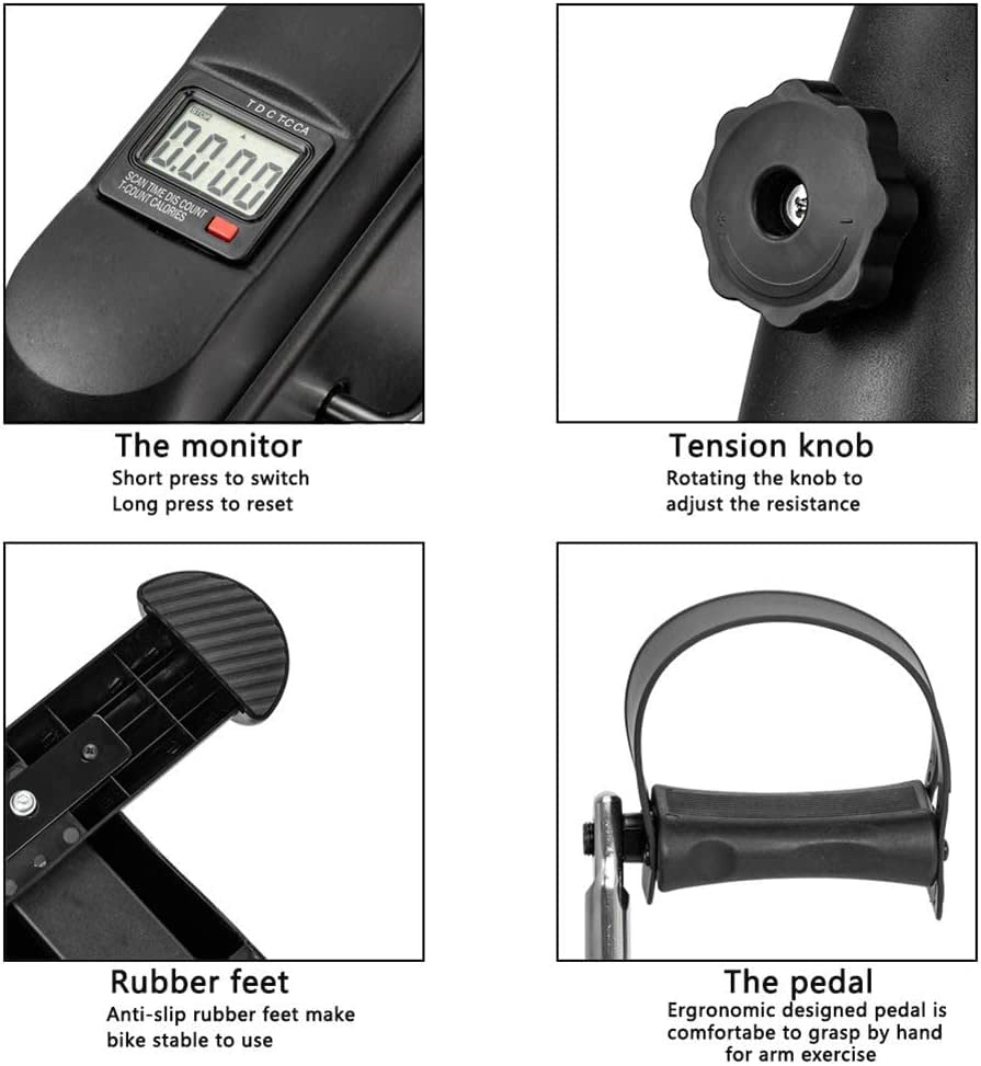 Bicicleta Mini Portátil para Ejercicio de Piernas y Brazos miniatura 3