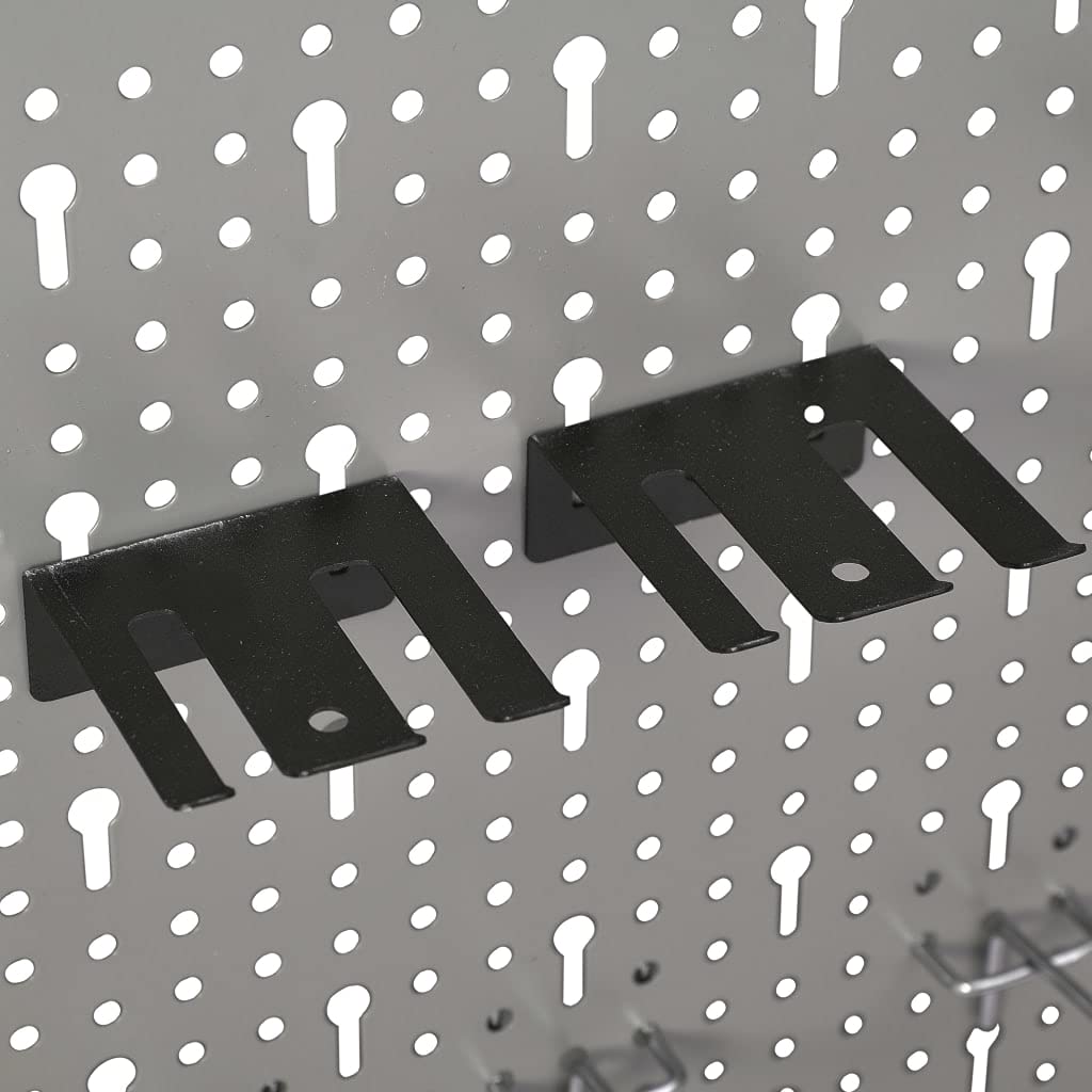 vidaXL 3x Tableros de Clavijas para Pared Panel de Herramientas Puerta Perforado Estantería Portaherramientas de Multiusos Acero 40x58 cm