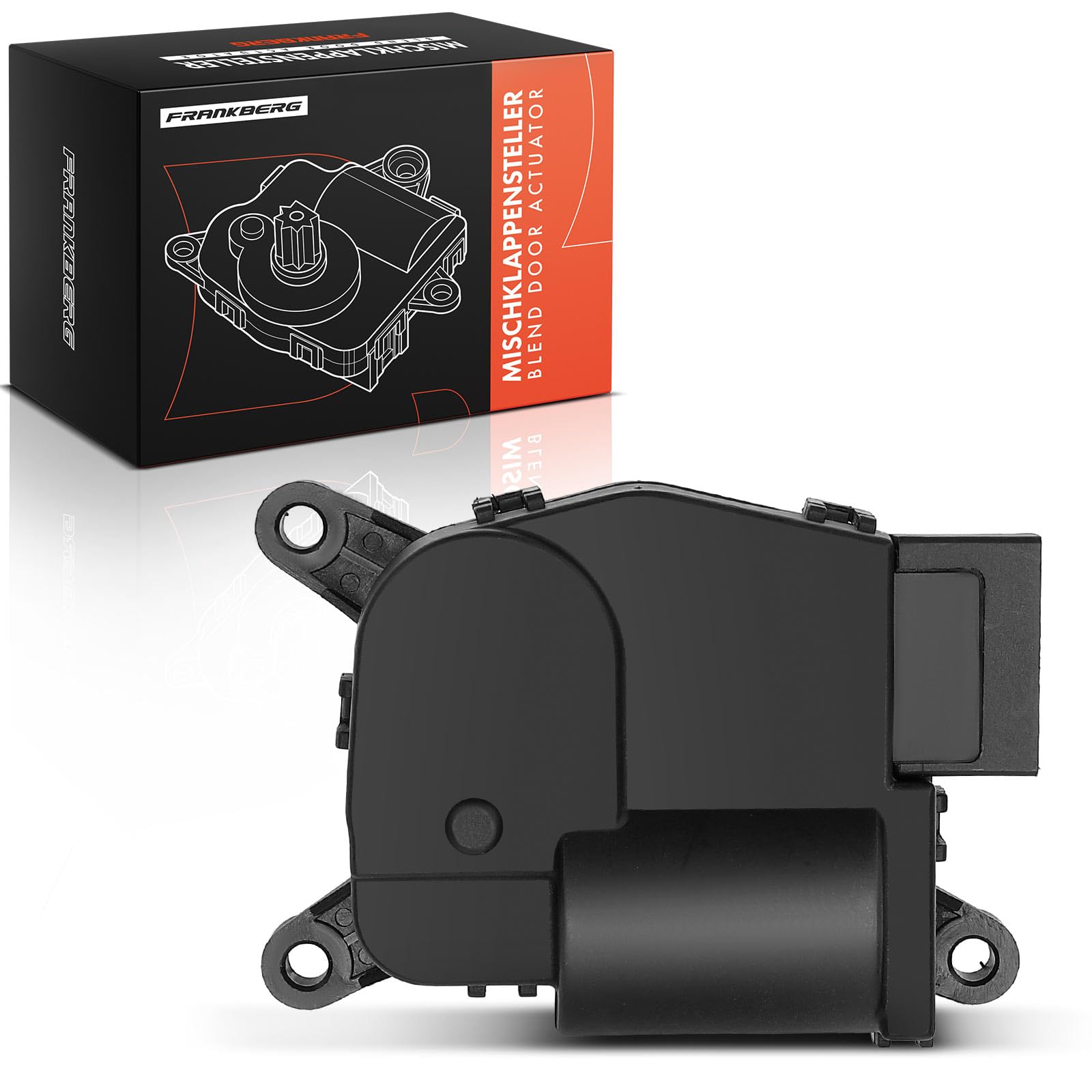 Frankberg Moteur d'actionneur, actionneur de climatisation, côté droit | 5Q0898511D; Compatible avec: A3 Limousine 8VM 8VS, O.c.t.a.v.i.a III 5E3 NL3 NR3, A3 8V1 8VK, Q3 Sportback F3N