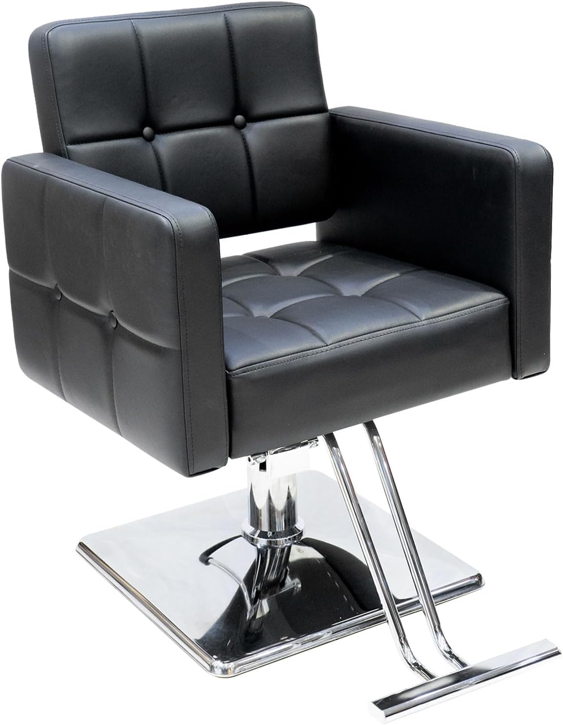 – Barber Cahir Ladies Salon Chair Reclining Swivel & Hydraulic Chair Heavy Duty Hair Styling Chair for Beauty Salon, Spa Equipment (Black)