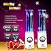 SoundSOUL Water Dancing Speakers Light Show Water Fountain Speakers LED Speakers (3.5mm Audio Plug, 4 Colored LED Lights, Portable Speakers) - White