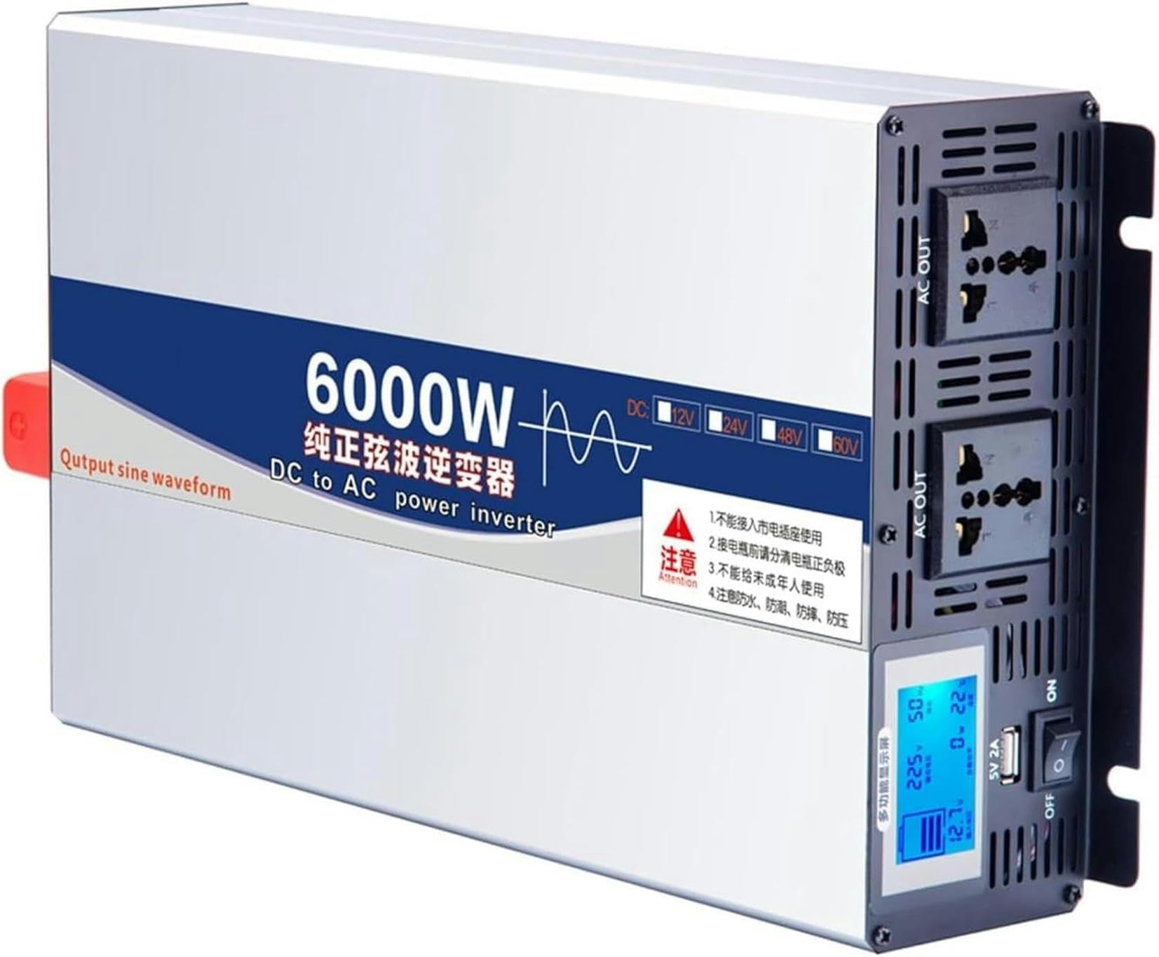 Onduleur solaire 6000W convertisseur pur sinus pour éliminer les coupures de courant