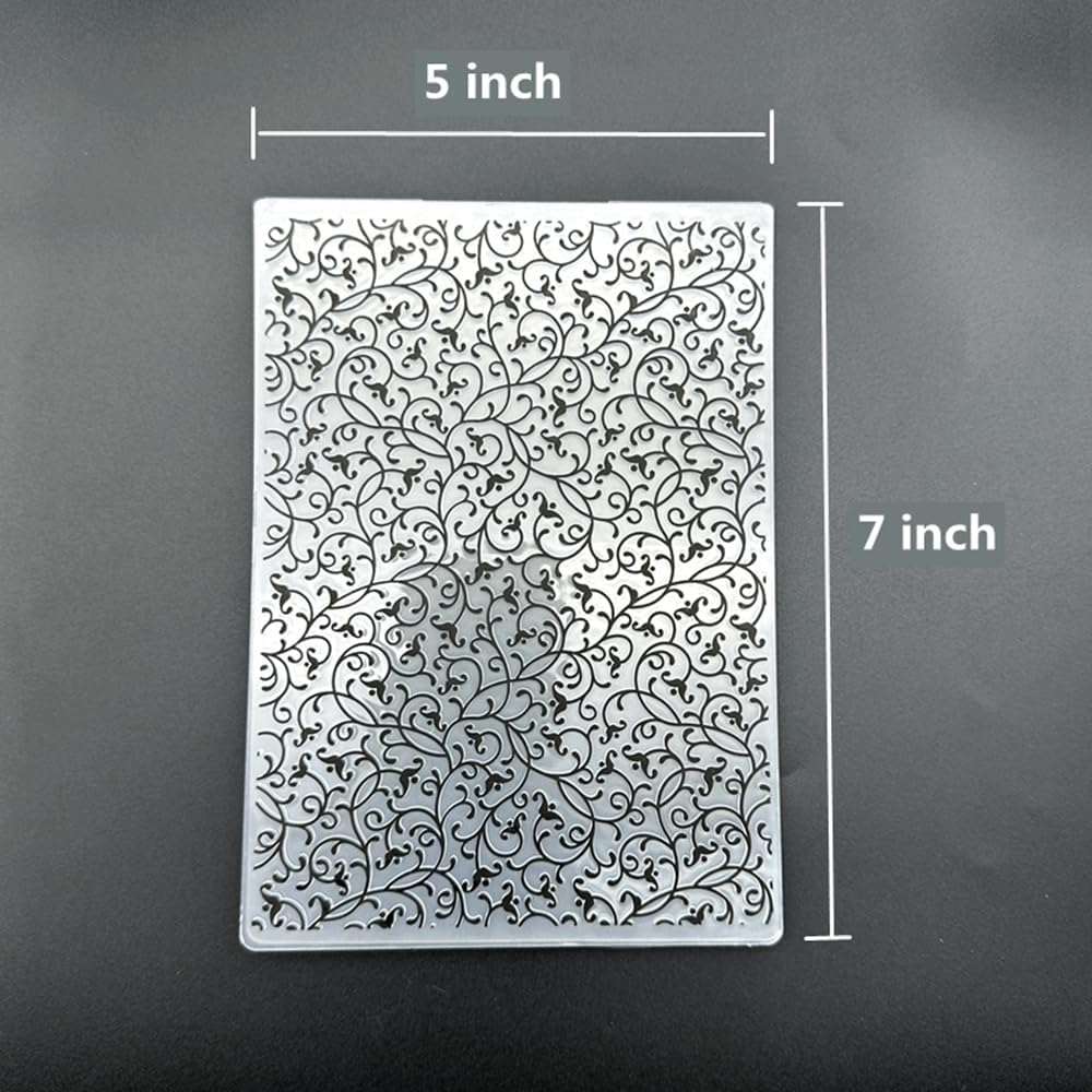 3D Plastic Embossing Folder Template Dream Grass Pattern Texture 5x7 Inch for Card Making DIY Scrapbooking Paper Crafting Handmade Crafts Scrapbooking Arts Supplies Scrapbook Decor