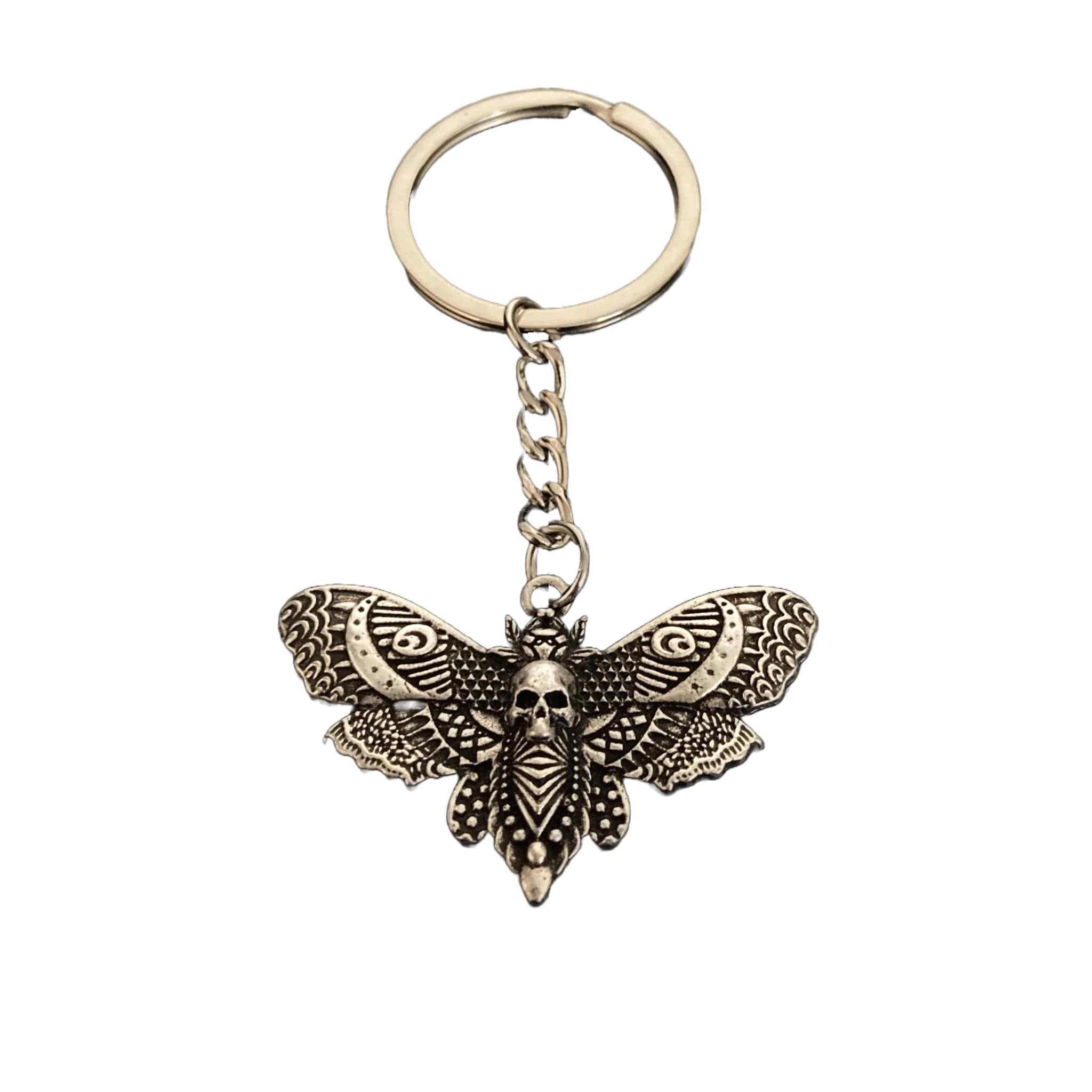 PSL Death Moth Keyring Moth Key chain Death's Head Hawk Moth Gothic Keychain