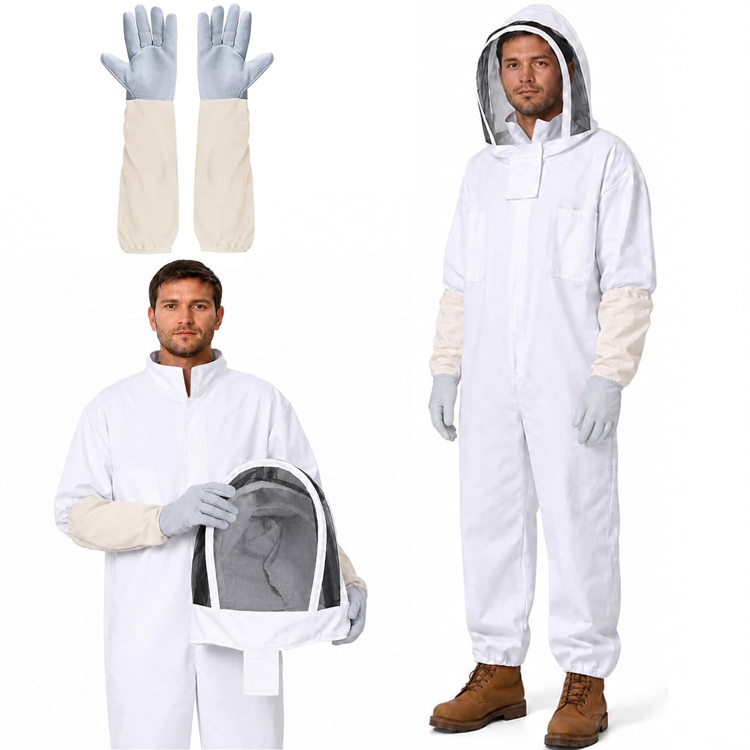Belüfteter Imkeranzug mit Schleier (Ganzkörper)
