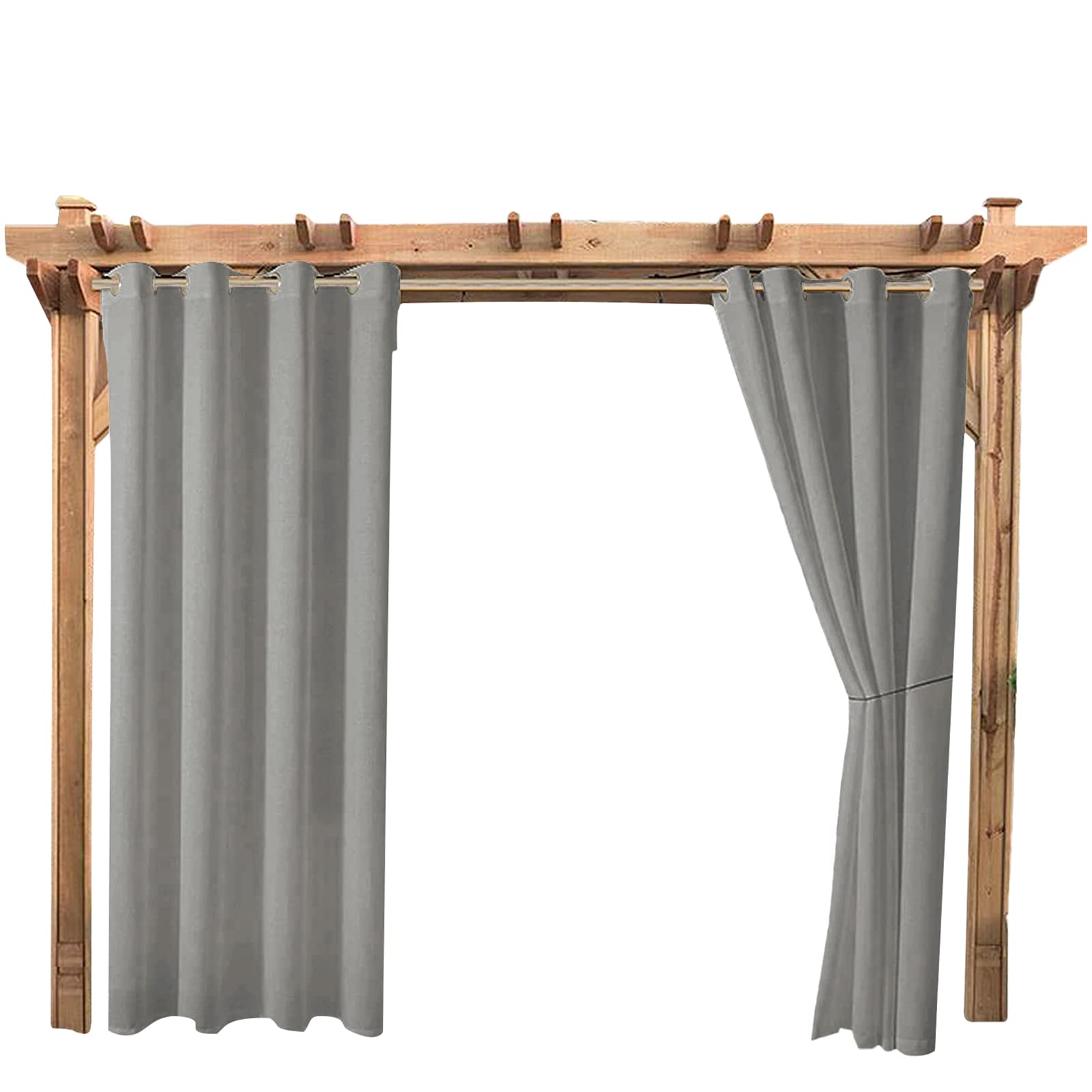 Rideau extérieur pour terrasse pare-soleil et imperméable de 132x244cm