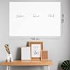 Smart Paper - 100x150 Cm White, 2 Pieces Non Sticky Static Keepable, Practical Writing Board And Board
