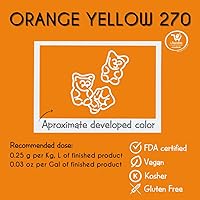 Vista 3 de Deiman Color artificial para alimentos Naranja Amarillo 270 (2.2 lb)