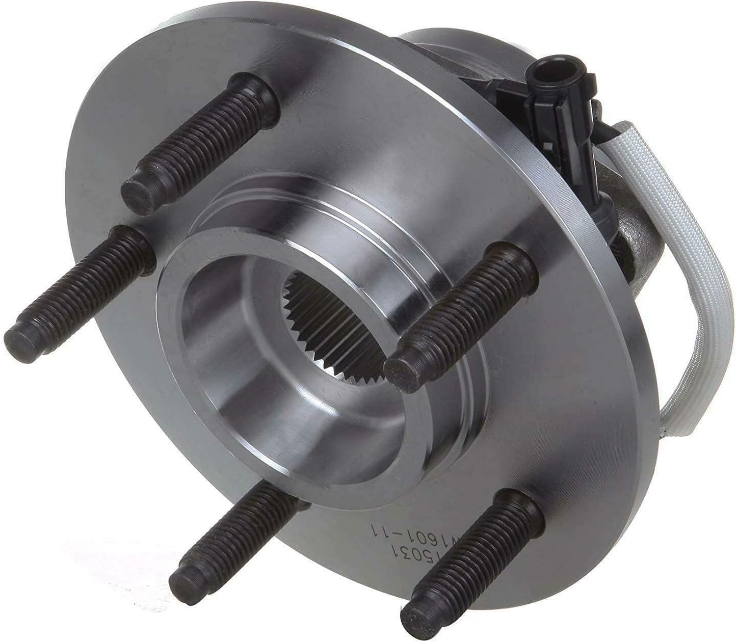 Detroit Axle - Front Wheel Hub and Bearing Assembly with CV Spindle Nuts 4WD - 4pc Set