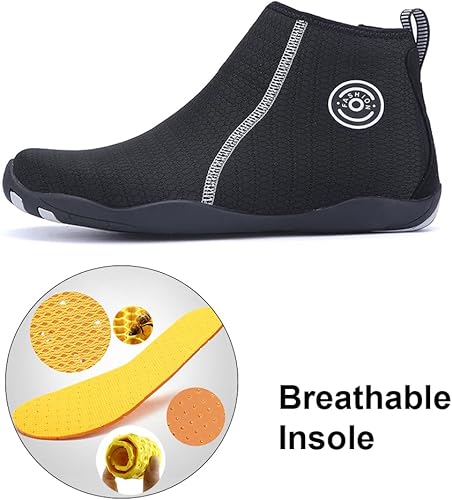 Miniatura 3 de Cozystep Zapatos de playa para agua húmeda para hombre y mujer, botas de neopreno de secado rápido, para natación, surf, playa, barco, esnórquel,