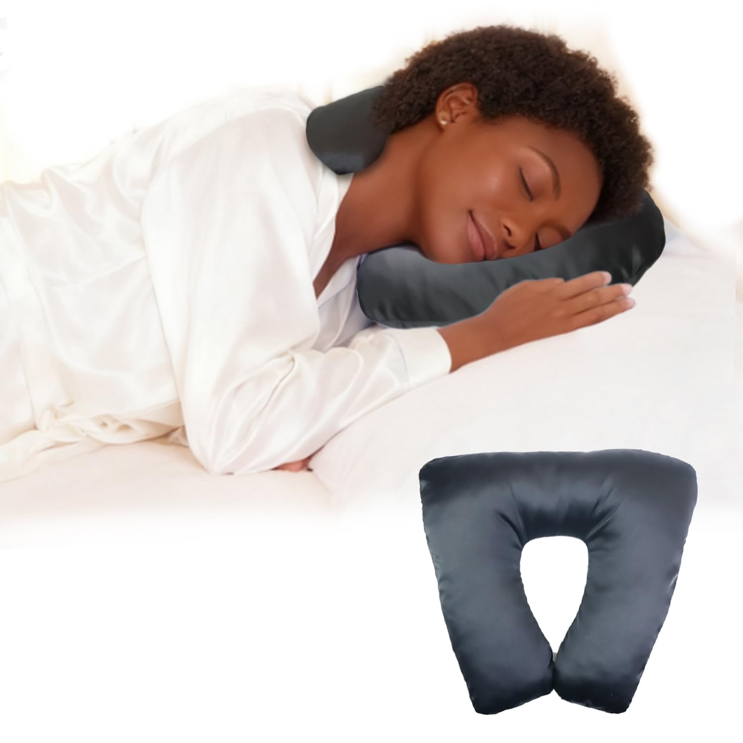 rainbowstar Satin Pillow for Hair Protection Keeps Hairstyles Smooth Frizz-Free Overnight No Cap or Scarf Needed Beauty Sleep