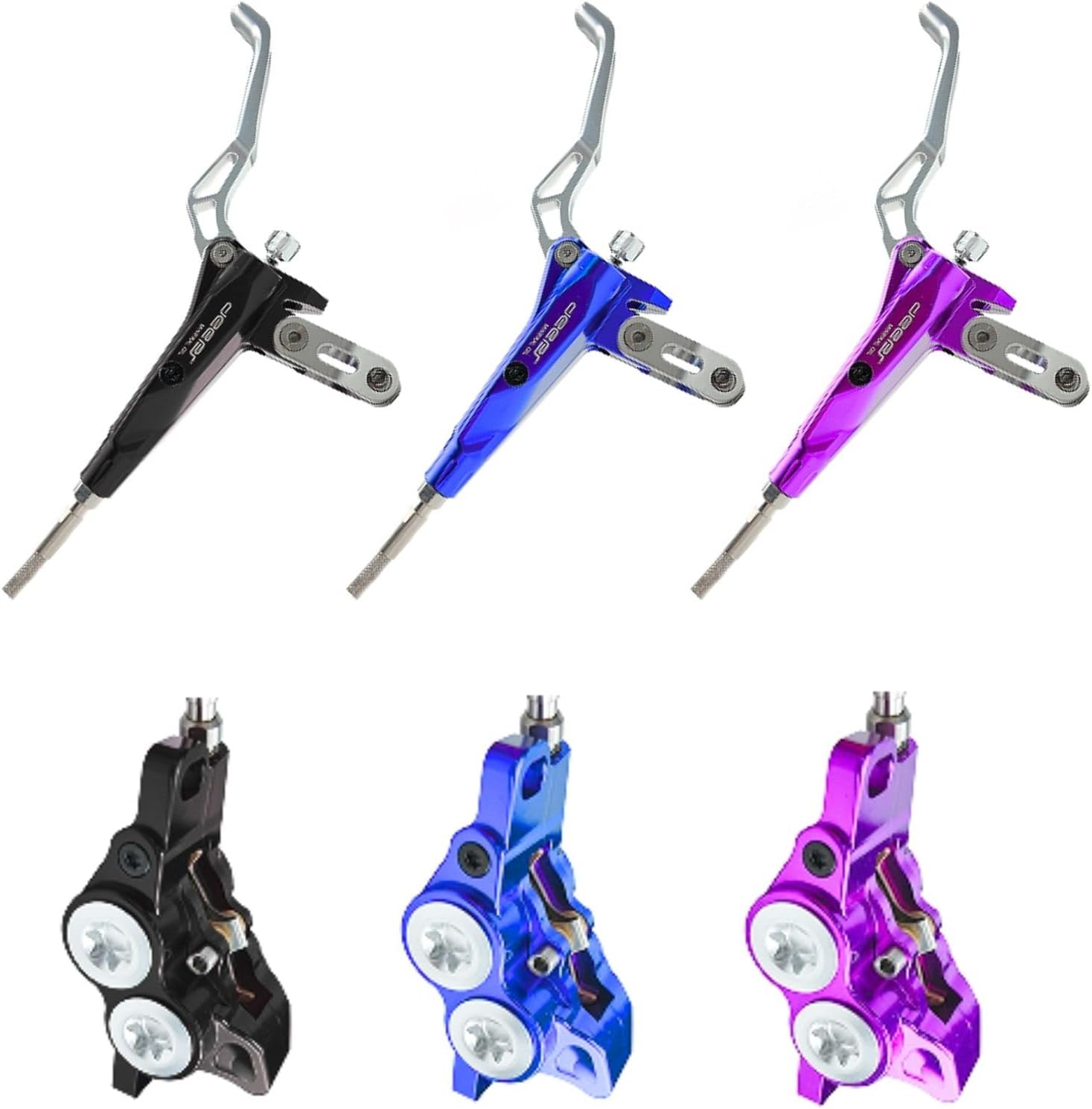 DEEPS G500-4M Upgraded Brakes for Sur-Ron Light Bee X/S, Talaria Sting MX3/MX4 - Front & Rear (Black)