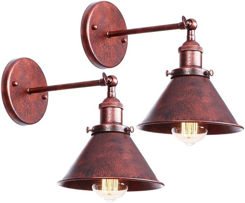 HYJAUSXB Retro Industry Wall Light Adjustable Metal V-intage Lamp, Pendant