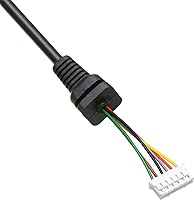 Vista 2 de Pasow Cable de micrófono de repuesto para micrófonos Yaesu MH-36 MH-36A6J MH-36B6JS MH42 MH-42B6J MH-42C6J MH-48 MH-48A6JA MH-48A6J FT-1500M