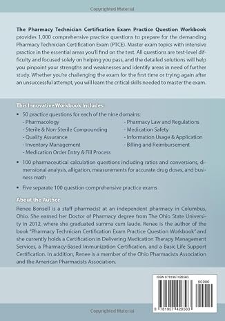 Pharmacy Technician Certification Exam Practice Question Workbook: 1,000 Comprehensive Practice Questions (2024 Edition)
