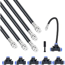 Irrigation Spray Nozzles, 5 Pcs 8mm Misting Nozzle, Adjustable Nozzle, 50cm