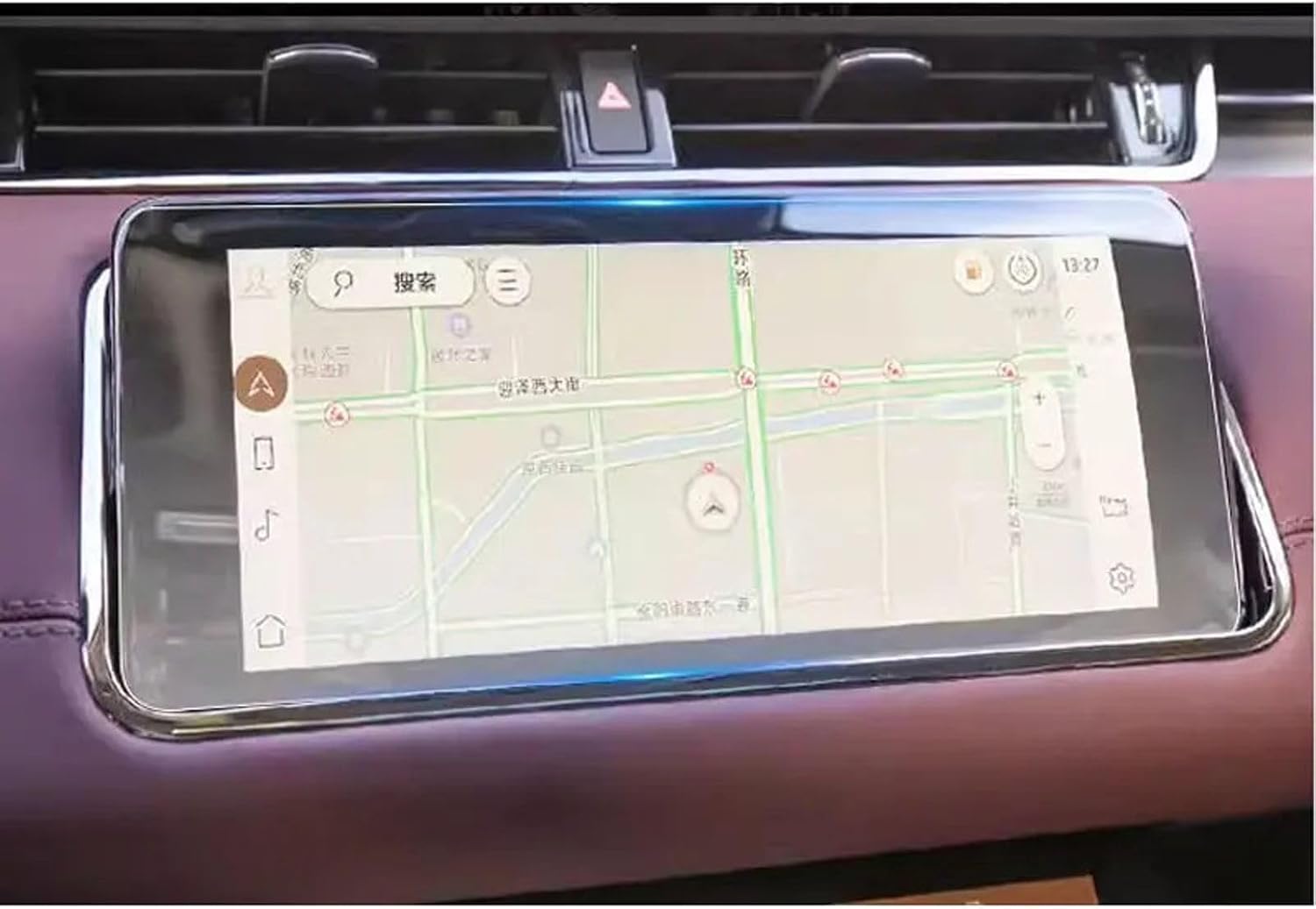 Car GPS Navigation Protective Film LCD Screen Tempered Glass Screen Protector,Fit for Land Range Rover Evoque 2020-2021