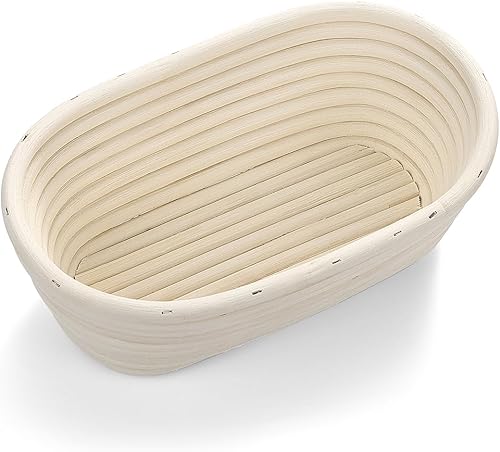 Miniatura 3 de Saint Germain Bakery Cesta de pan redonda prémium con forro – Cesta perfecta para hacer pan hermoso (10 pulgadas ovaladas)