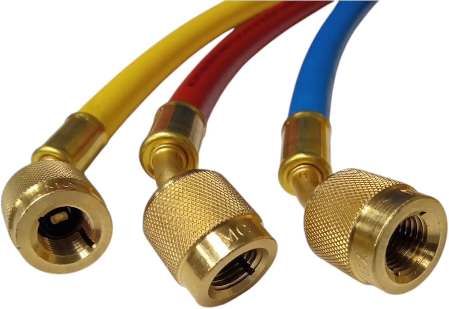 Mastercool 58161 2-Way Brass Manifold Gauge Set 3-60" Hoses HVAC Air Conditioning Refrigeration A2L R32 R545B.