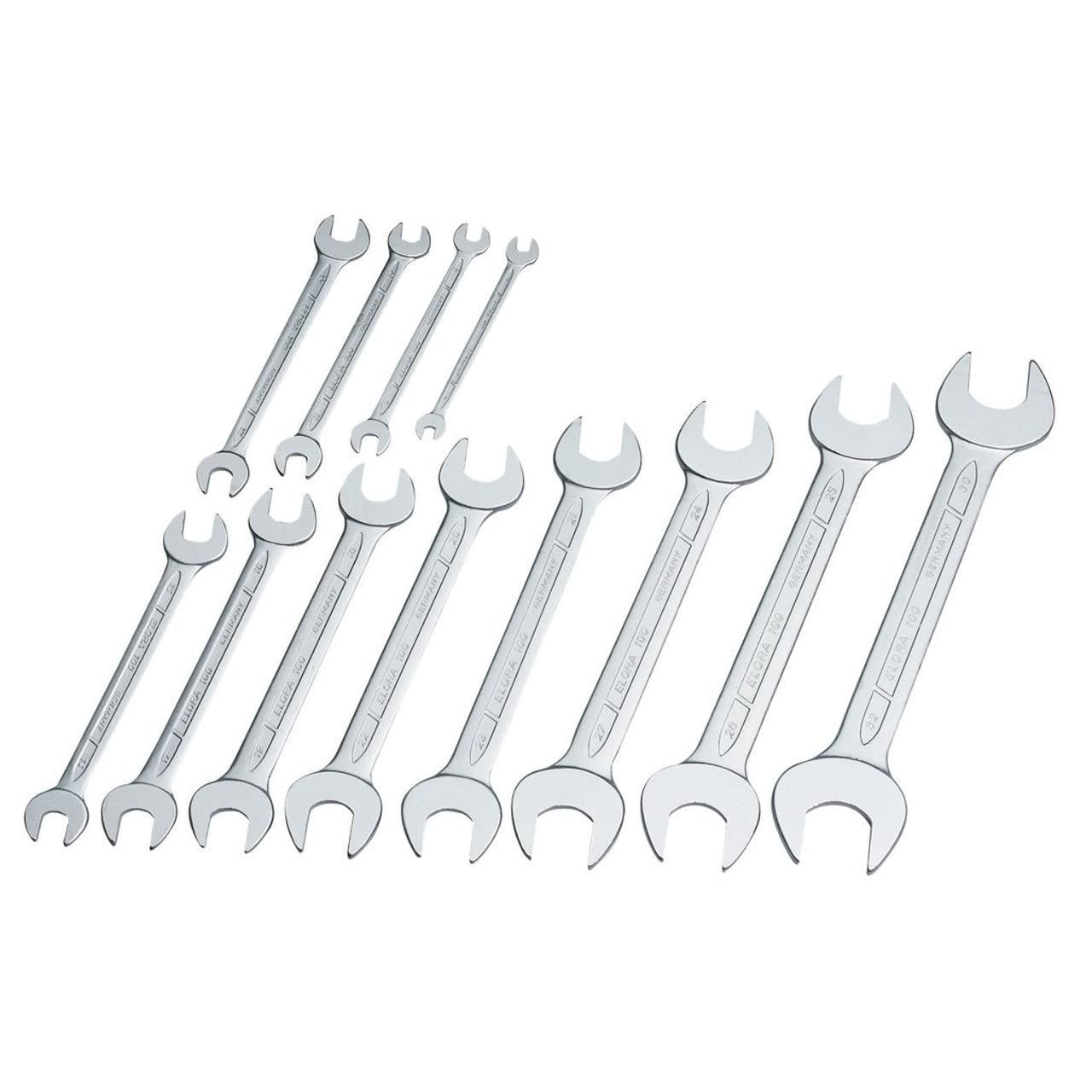 Elora 12 Piece Long Open End Spanner Set