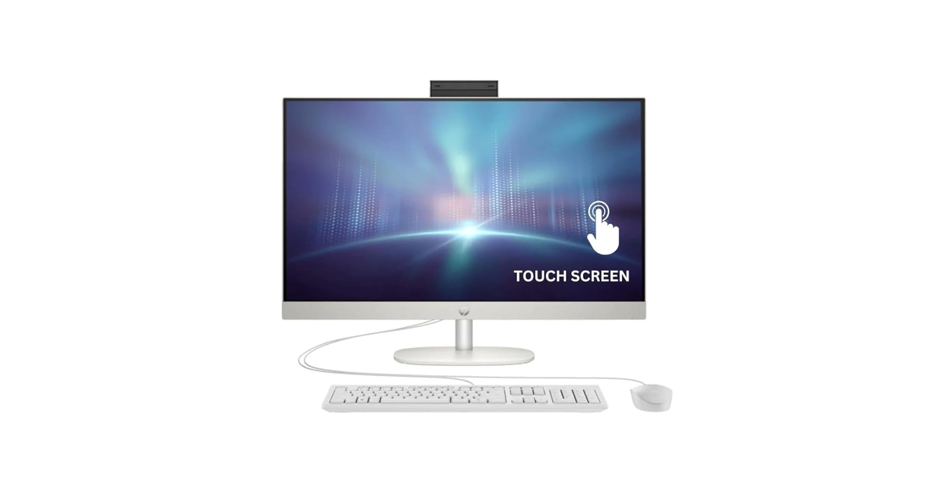 HP 2023 Newest All-in-One 27-inch Touchscreen Desktop, 13th