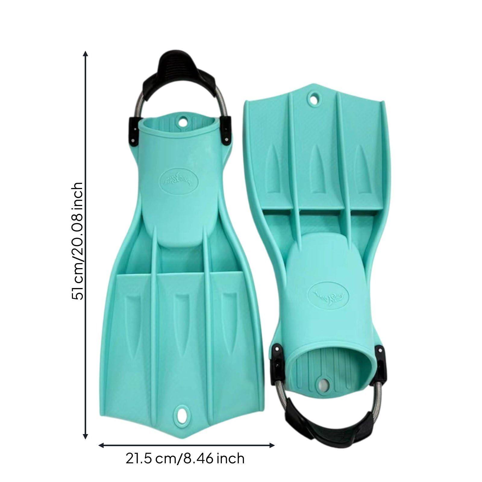 da Immersione Subacquee da Nuoto per Snorkeling con per Propulsione E Cinturino a Molla per Indosso Rapido Adatte a Immersioni Allenamento in Piscina