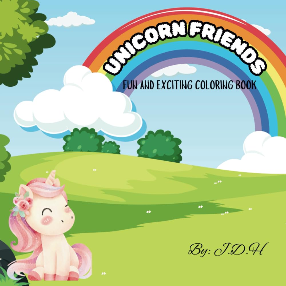Unicorn Friends: Fun and Exciting Coloring book