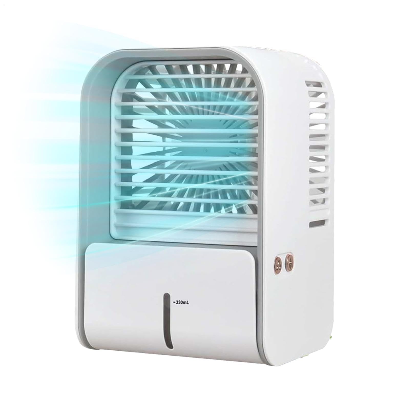 Ventola di raffreddamento da scrivania, ventilatore portatile da tavolo | mini macchinario alimentato tramite USB, unità compatta a tre velocità sul posto di lavoro brezza | Postazione di lavoro