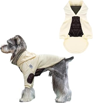 CuteBone Dog Hoodie for Small Dogs, Soft & Cozy Pet Sweatshirt, Lightweight Puppy Clothes with Hood, Comfortable & Easy to Wear, Ideal for Chilly Weather, Stylish Dog Outfit DH03L