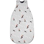 Woolino Merino Wool & Organic Cotton Baby Sleep Sack 2-24 Months - Ultimate 4-Season Baby Sleeping Bag, Universal Size Wearable Blanket, 2-Way Zipper & Adjustable Fit, Year-Round Use - Snowboarder