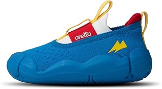 ARETTO Leaps, Kids Everyday Wear Shoes | School Shoes | Party Shoes | Age 1 to 10 Years | Non-Marking Soles | Wide Toe Box | Comfortable Shoes, Happy Hopper, 12.5 Kids UK
