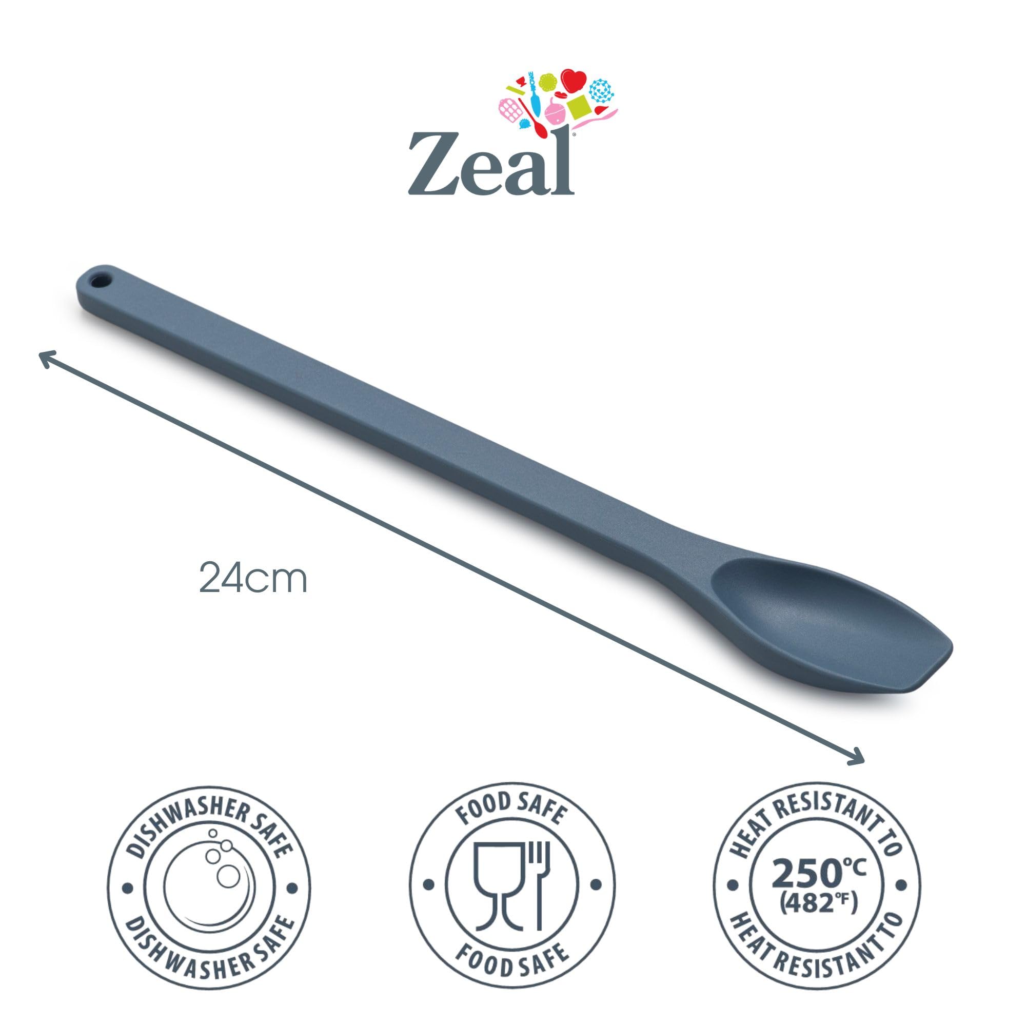 Zeal Silicone Jar Spoon, Long Handle Jar Scraper for Mayonnaise Jam & Sauces, Flexible BPA Free Silicone Scraper Spoon, 24cm - Image 3